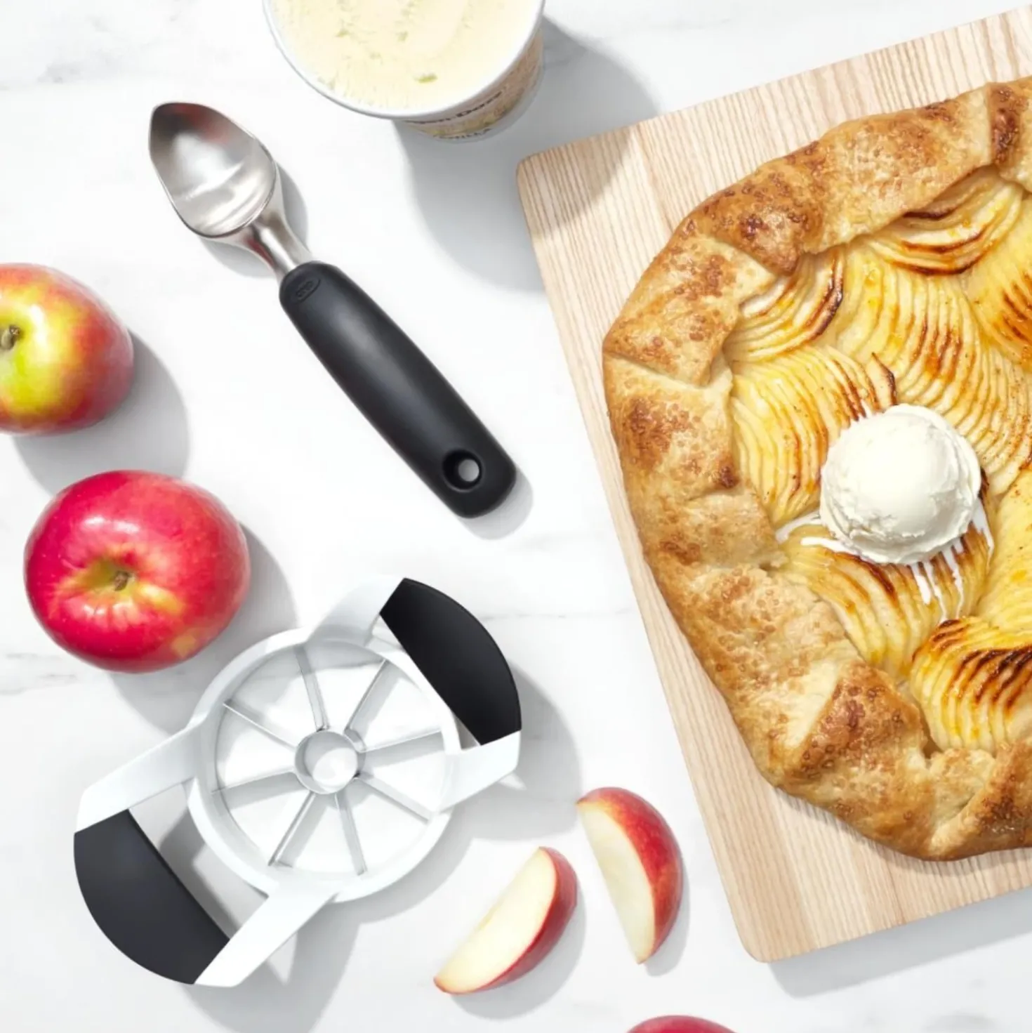 Oxo Appeldeler Met Verhooge Grepen