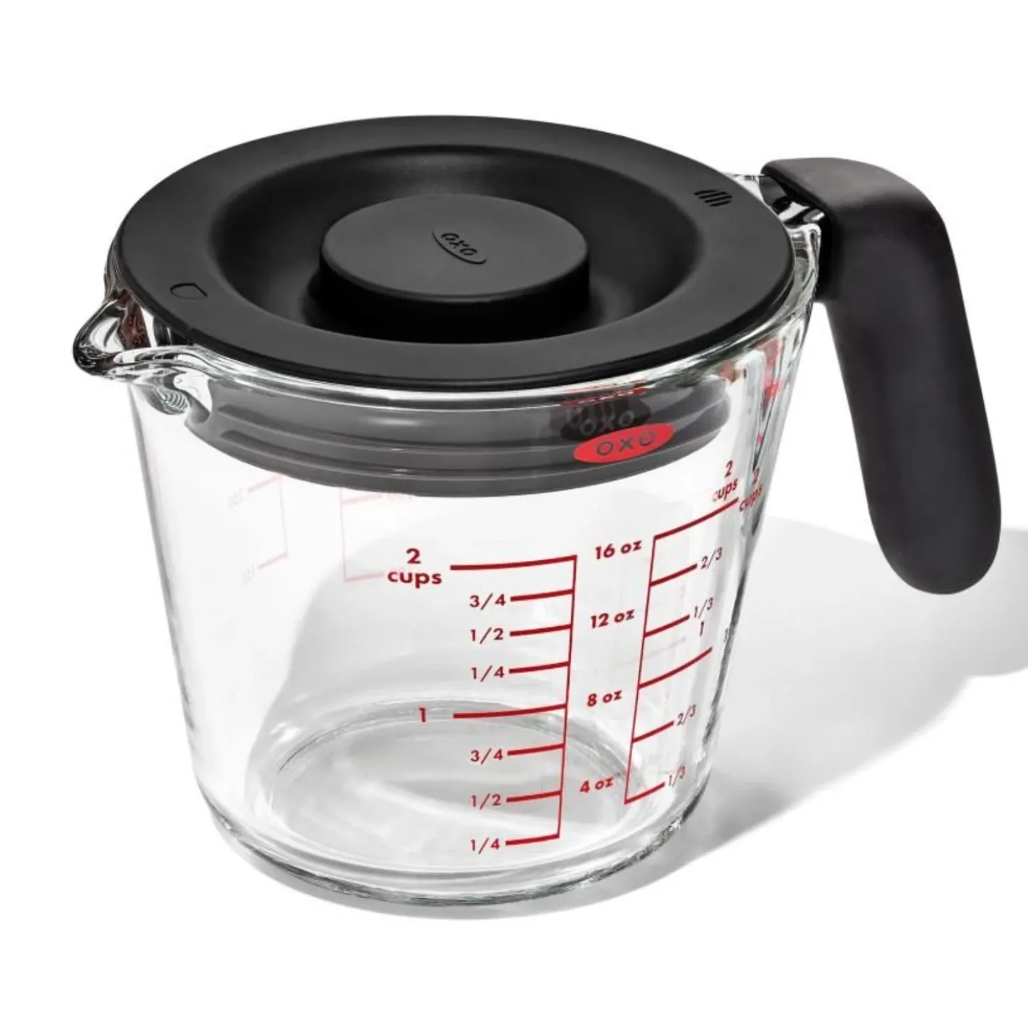 Oxo Maatbeker Met Deksel Glas 500 ml