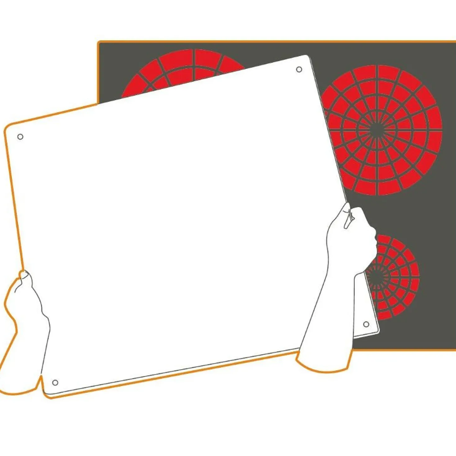 Pebbly Beschermplaat Voor Kookplaat 50 x 28 cm