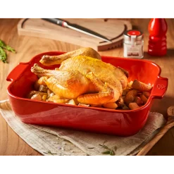 Peugeot Appolia Ovenschaal Rechthoek 32 cm Rood