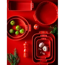 Peugeot Appolia Ovenschaal Rechthoek 32 cm Rood
