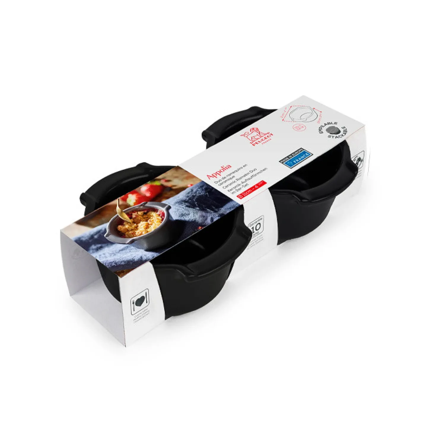 Peugeot Appolia Ovenschaaltjes Zwart 11 cm