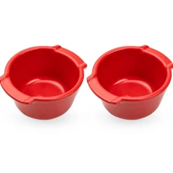 Peugeot Appolia Ovenschaaltjes Rood 11 cm (2 Stuks)