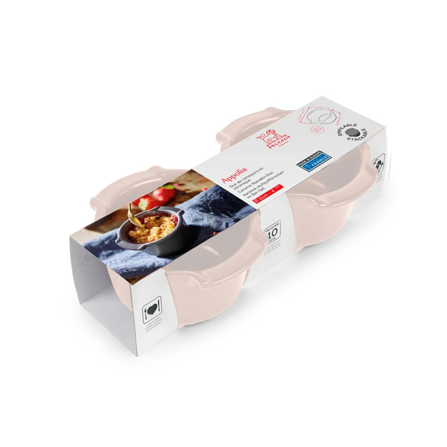 Peugeot Appolia Ovenschaaltjes 11 cm Ecru (2 stuks)