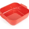 Peugeot Appolia Ovenschaal Vierkant 21 cm Rood