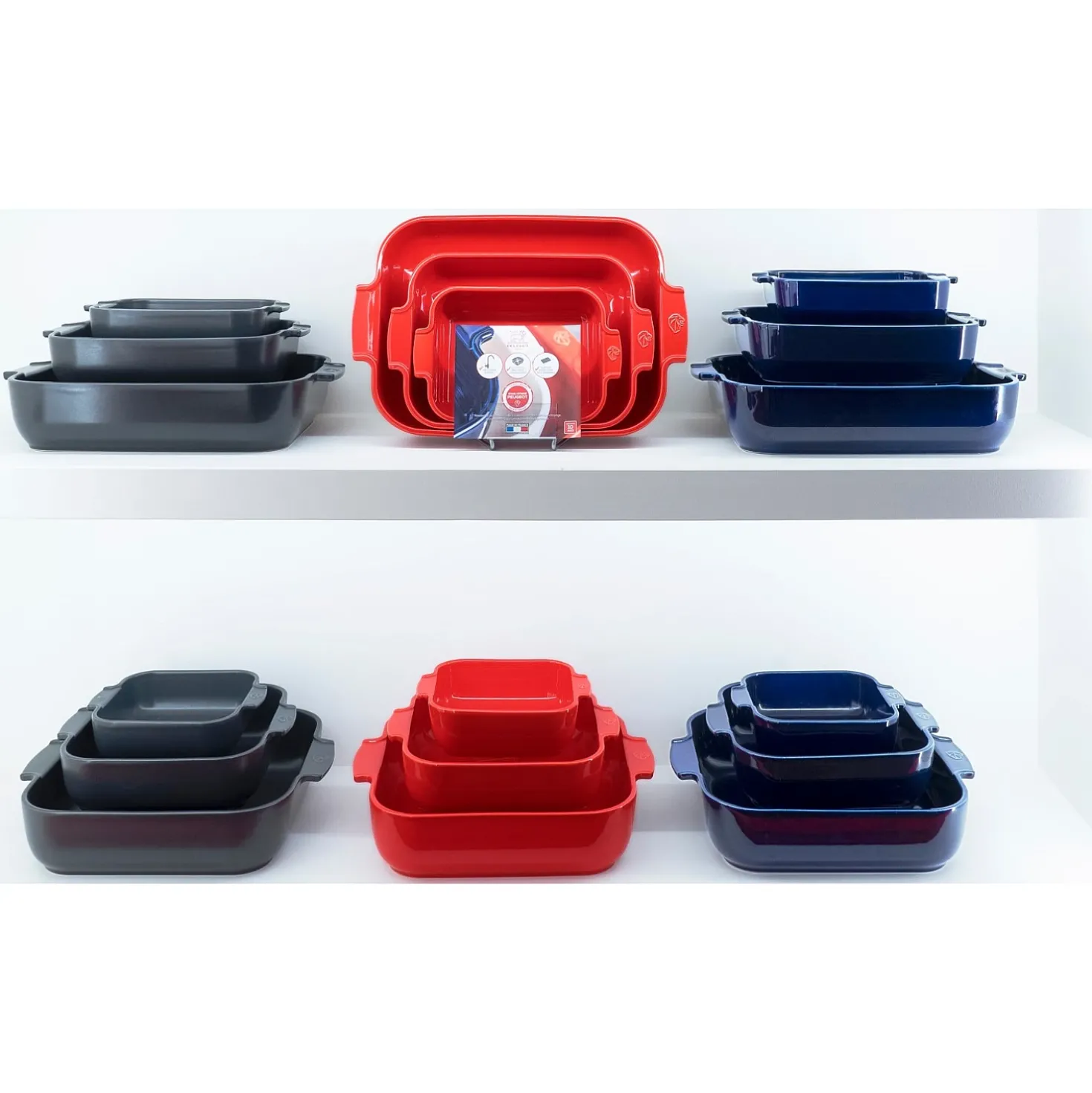 Peugeot Appolia Ovenschaal Vierkant 21 cm Blauw