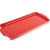 Peugeot Appolia Oven/Serveerplaat Rechthoek 40 cm Rood
