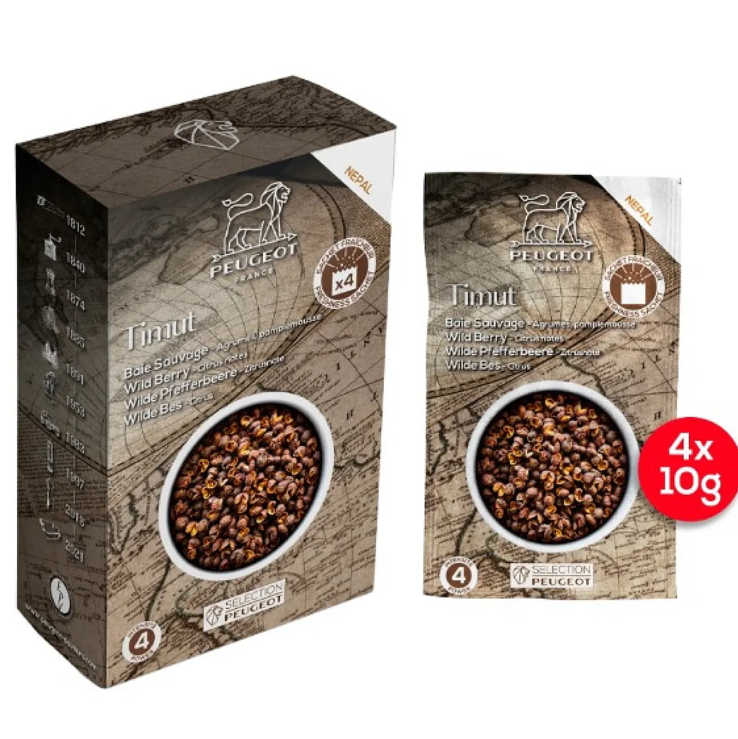 Peugeot Timut Peperkorrels (80 gram)