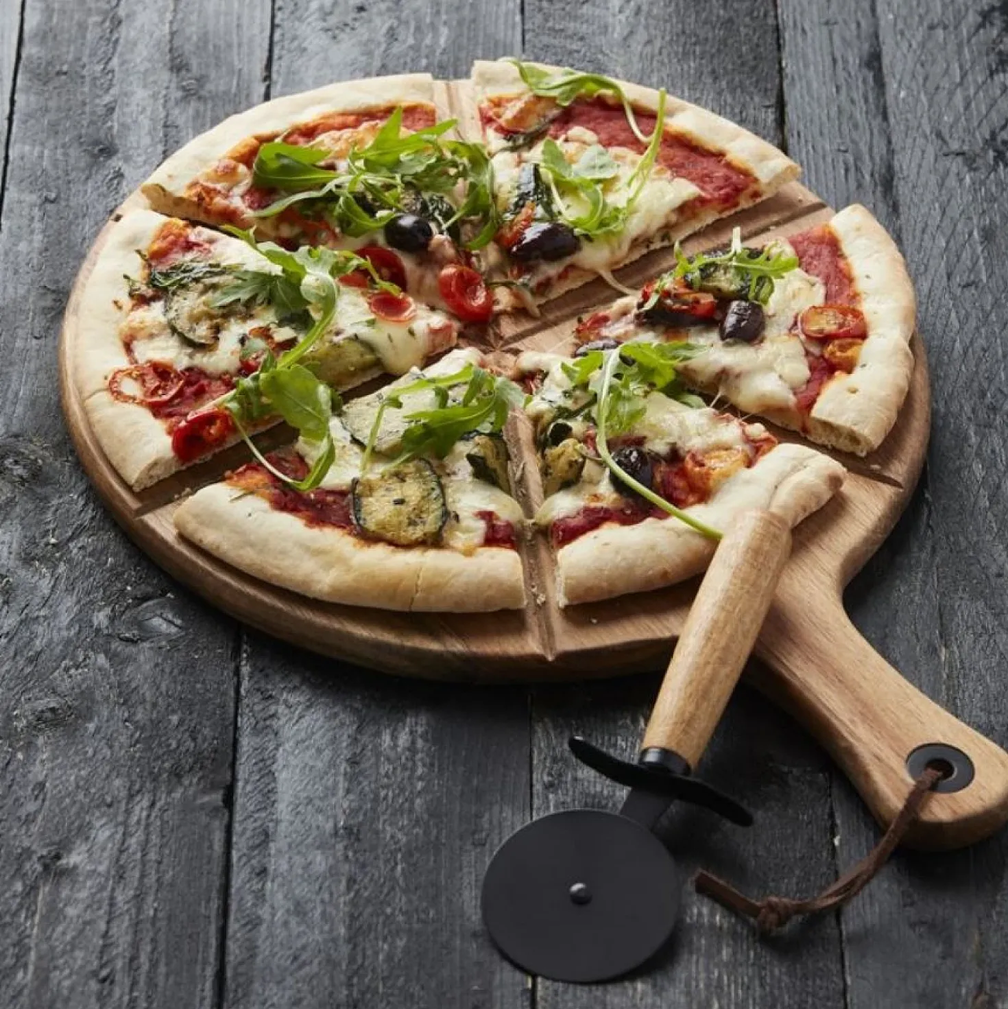 Point Virgule Pizza Snijplank + Pizzames