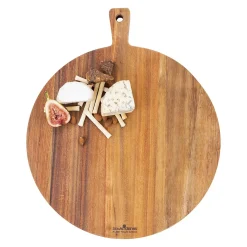 Puur Hout Ronde Serveerplank Teakhout 30 cm