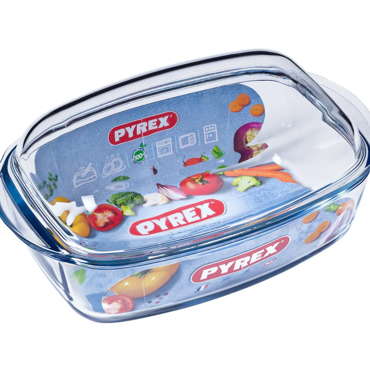 Pyrex Irresistible Braadslede Met Deksel 33 x 19 cm