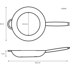 Ronneby Bruk Maestro Koekenpan 28 cm