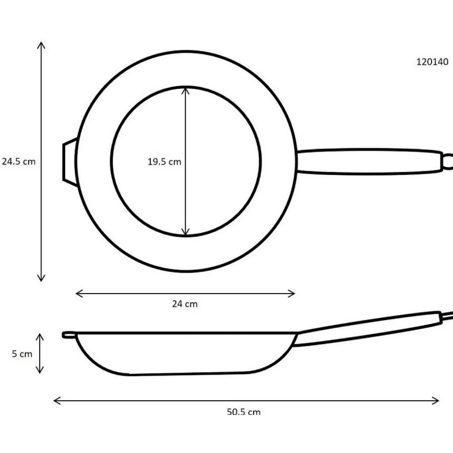Ronneby Bruk Maestro Koekenpan 24 cm
