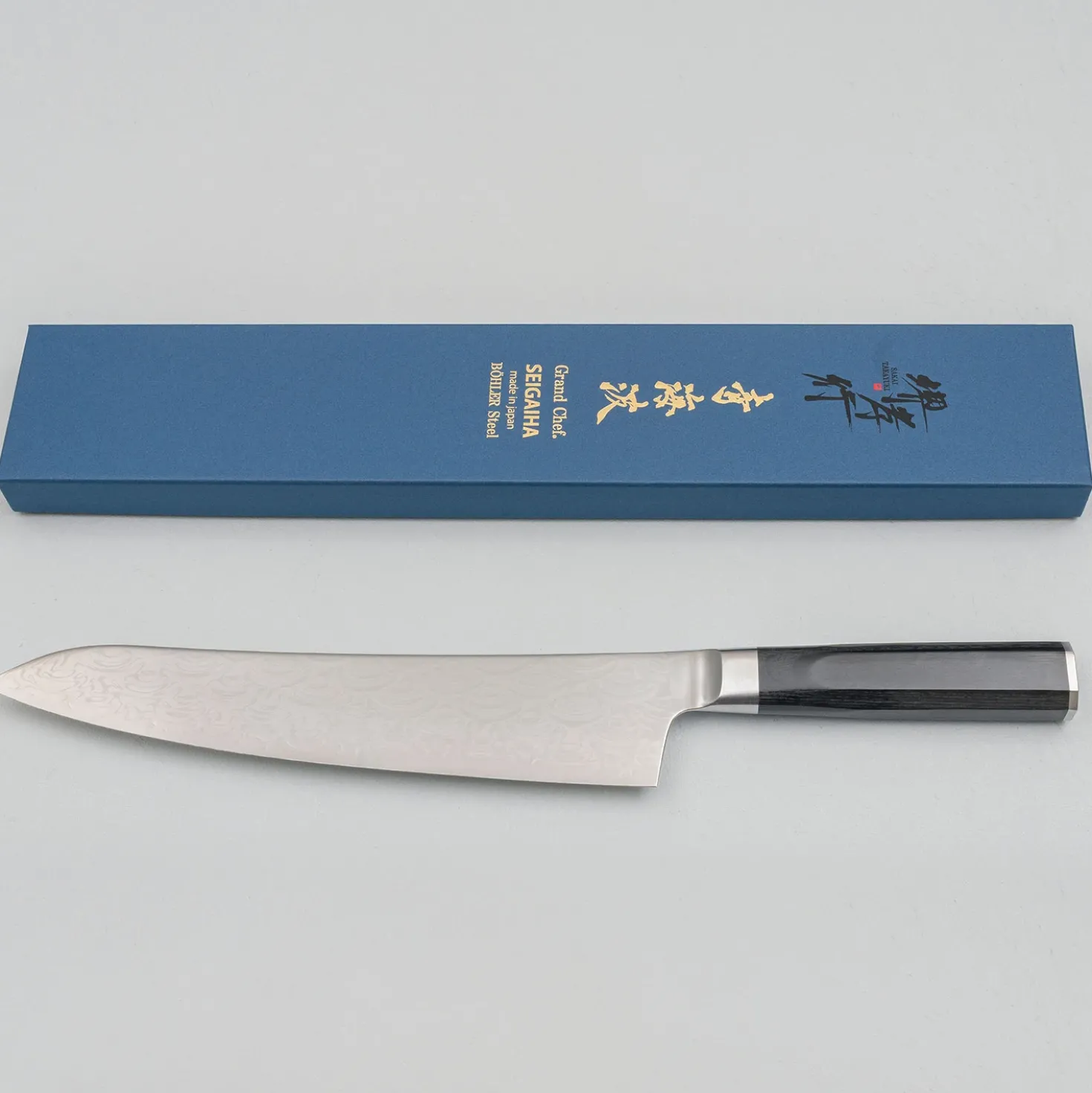 Sakai Takayuki Grand Chef Seigaiha Damascus Gyuto 24 cm