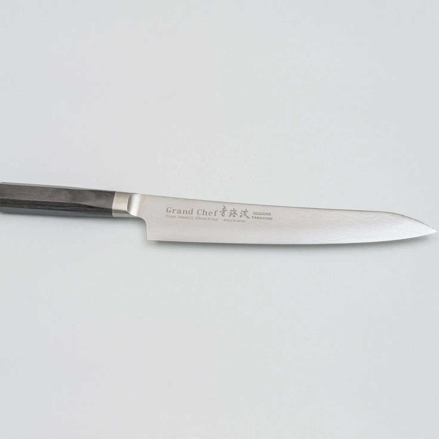 Sakai Takayuki Grand Chef Seigaiha Damascus Sujihiki 24 cm