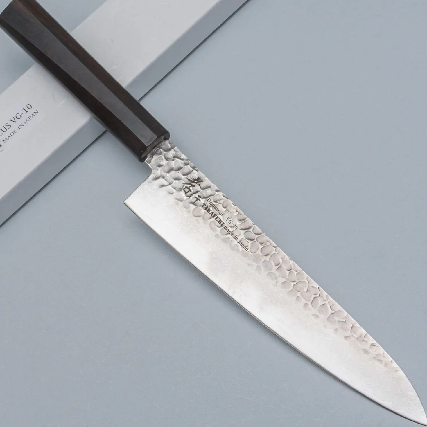 Sakai Takayuki 33 Layer Damascus Ebony Gyuto 21 cm