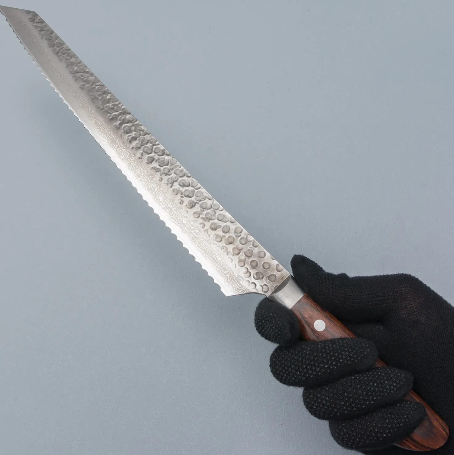Sakai Takayuki 17 Layer Damascus Serrated Kiritsuke 30 cm
