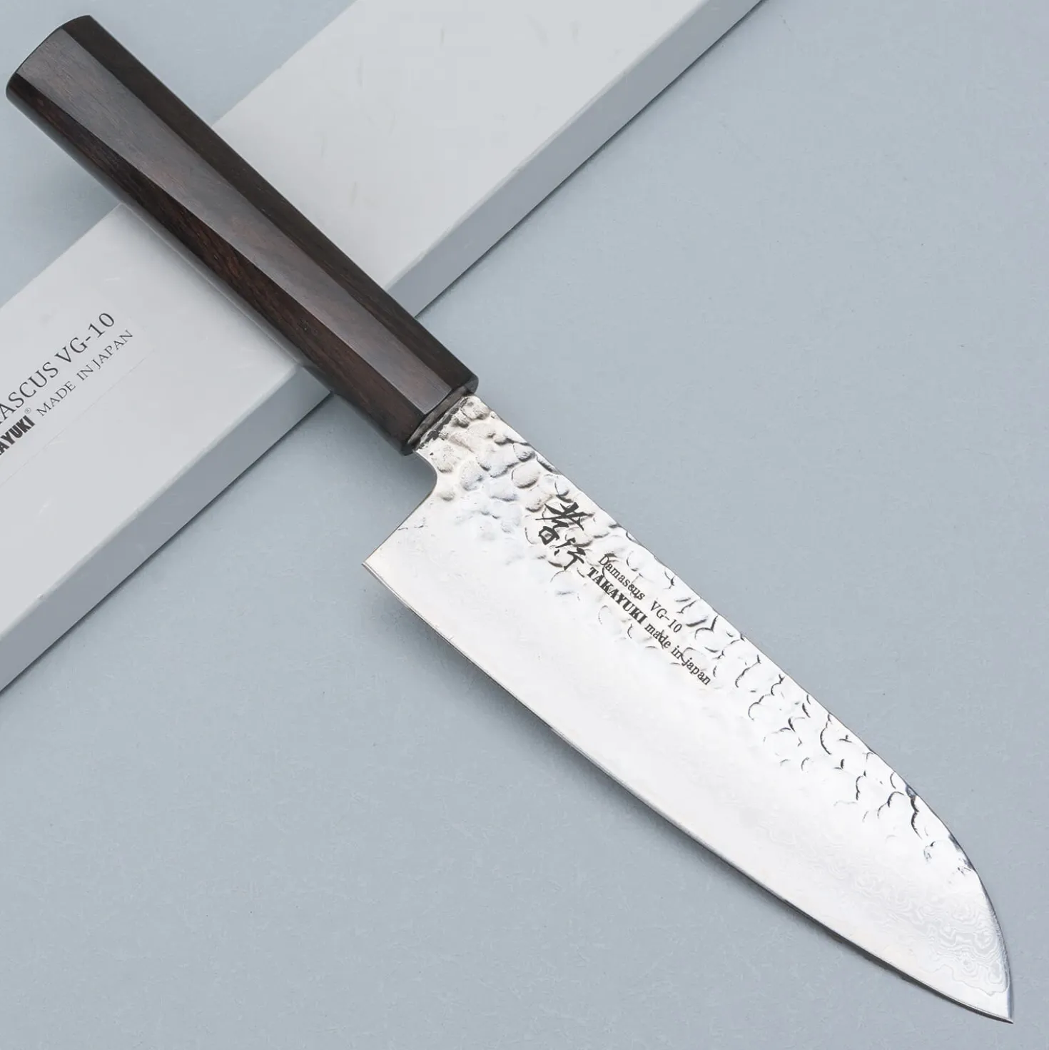 Sakai Takayuki 33 Layer Damascus Ebony Santoku 17 cm