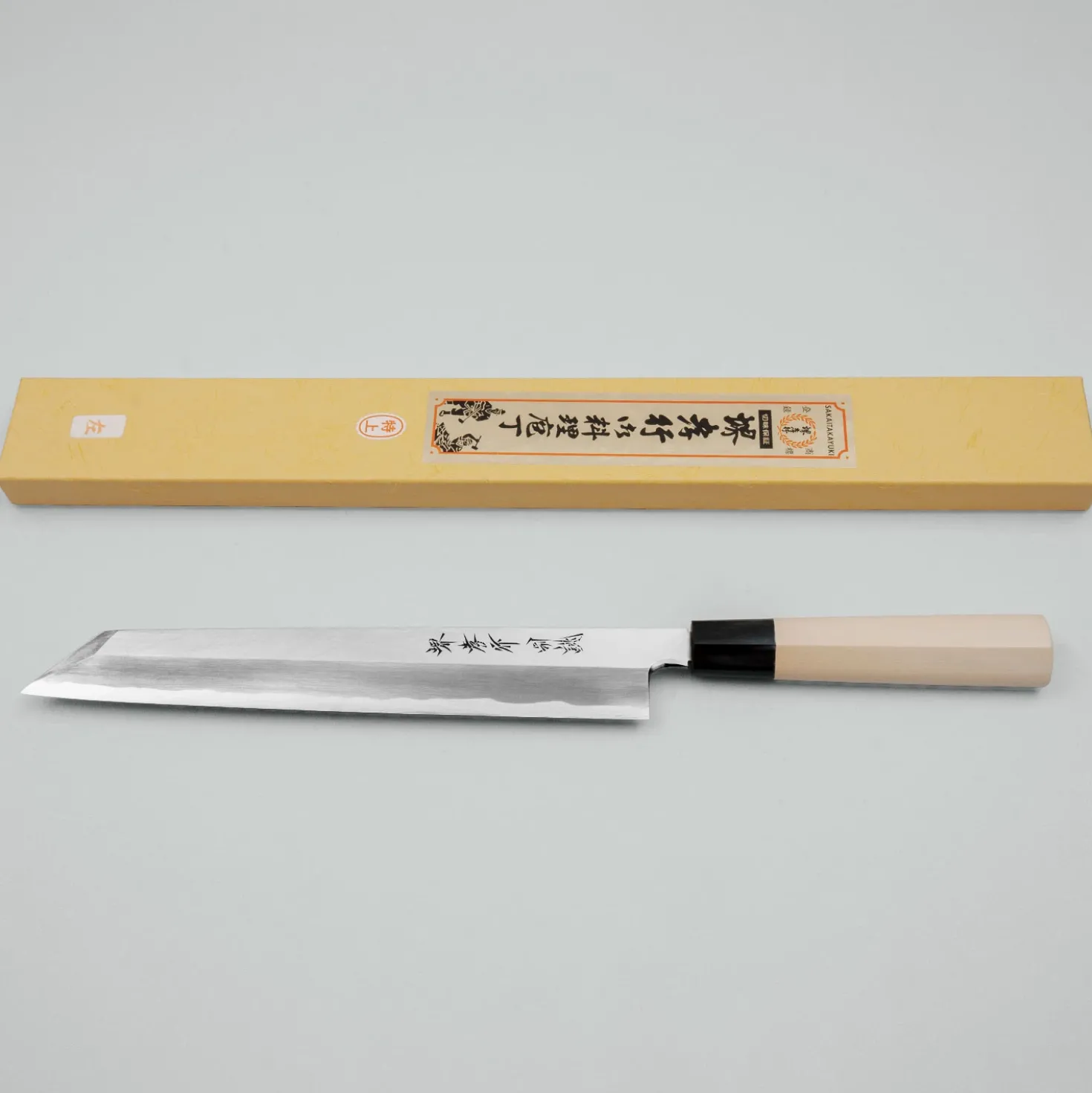 Sakai Takayuki Tokujou White Kiritsuke 27 cm Linkshandig