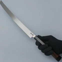Sakai Takayuki Zangetsu Ginsan Mikazuki Mirror Polished Sakimaru Yanagiba 39 cm