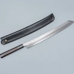 Sakai Takayuki Zangetsu Ginsan Mikazuki Kiritsuke Yanagiba 39 cm