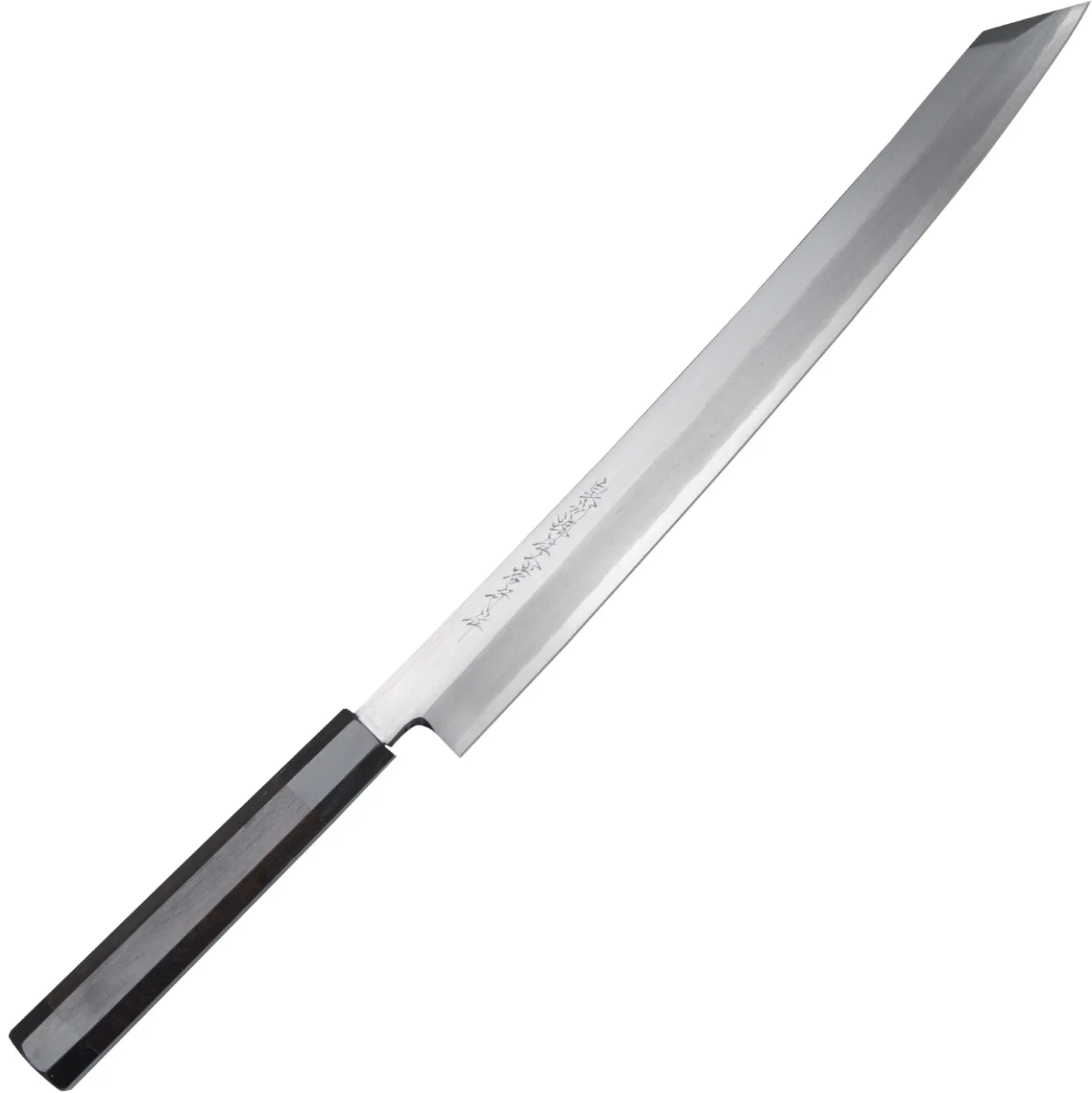 Sakai Takayuki Zangetsu Ginsan Mikazuki Kiritsuke Yanagiba 36 cm