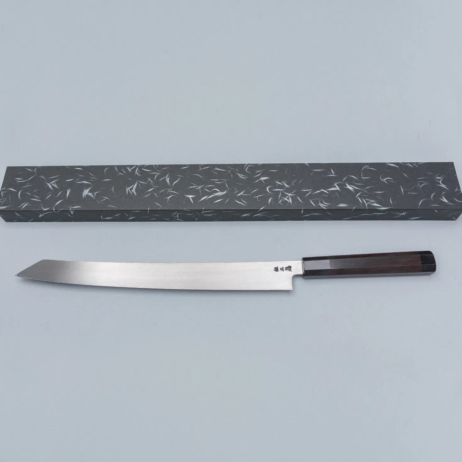 Sakai Takayuki Zangetsu Ginsan Mikazuki Kiritsuke Yanagiba 36 cm