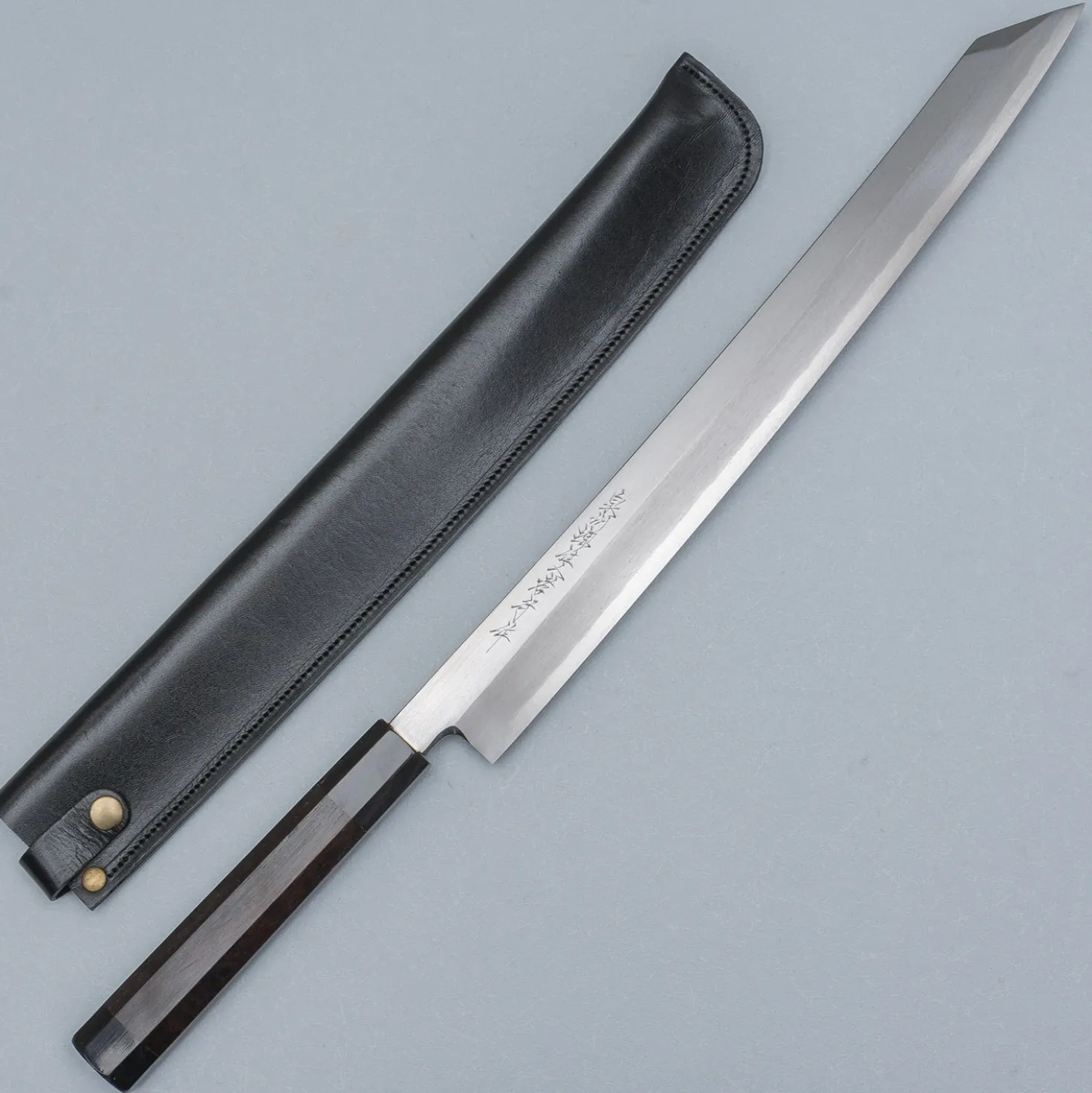 Sakai Takayuki Zangetsu Ginsan Mikazuki Kiritsuke Yanagiba 36 cm