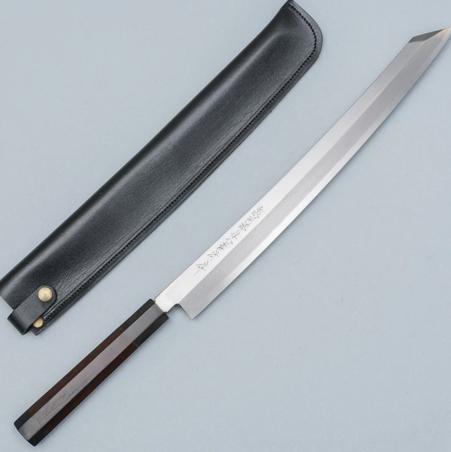 Sakai Takayuki Zangetsu Ginsan Mikazuki Kiritsuke Yanagiba 33 cm