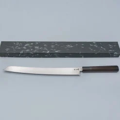 Sakai Takayuki Zangetsu Ginsan Mikazuki Kiritsuke Yanagiba 33 cm