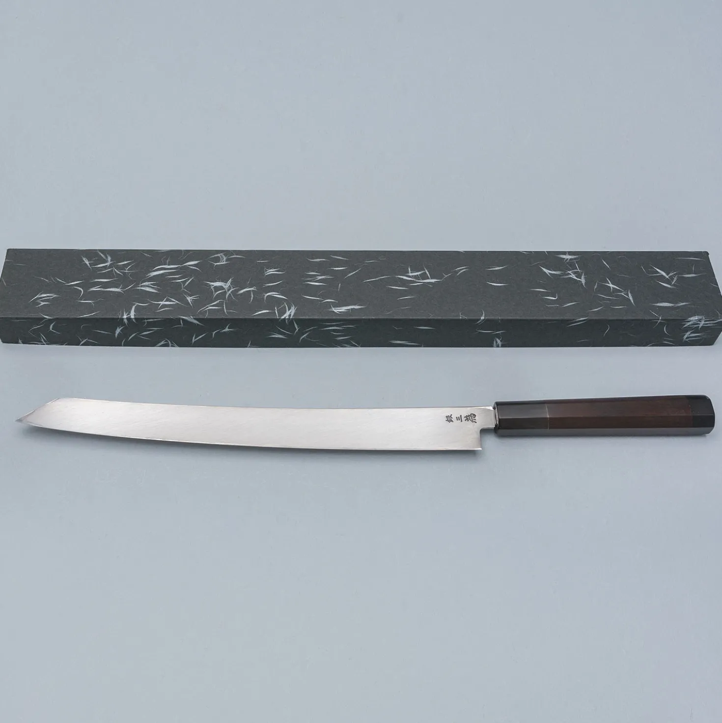 Sakai Takayuki Zangetsu Ginsan Mikazuki Kiritsuke Yanagiba 33 cm