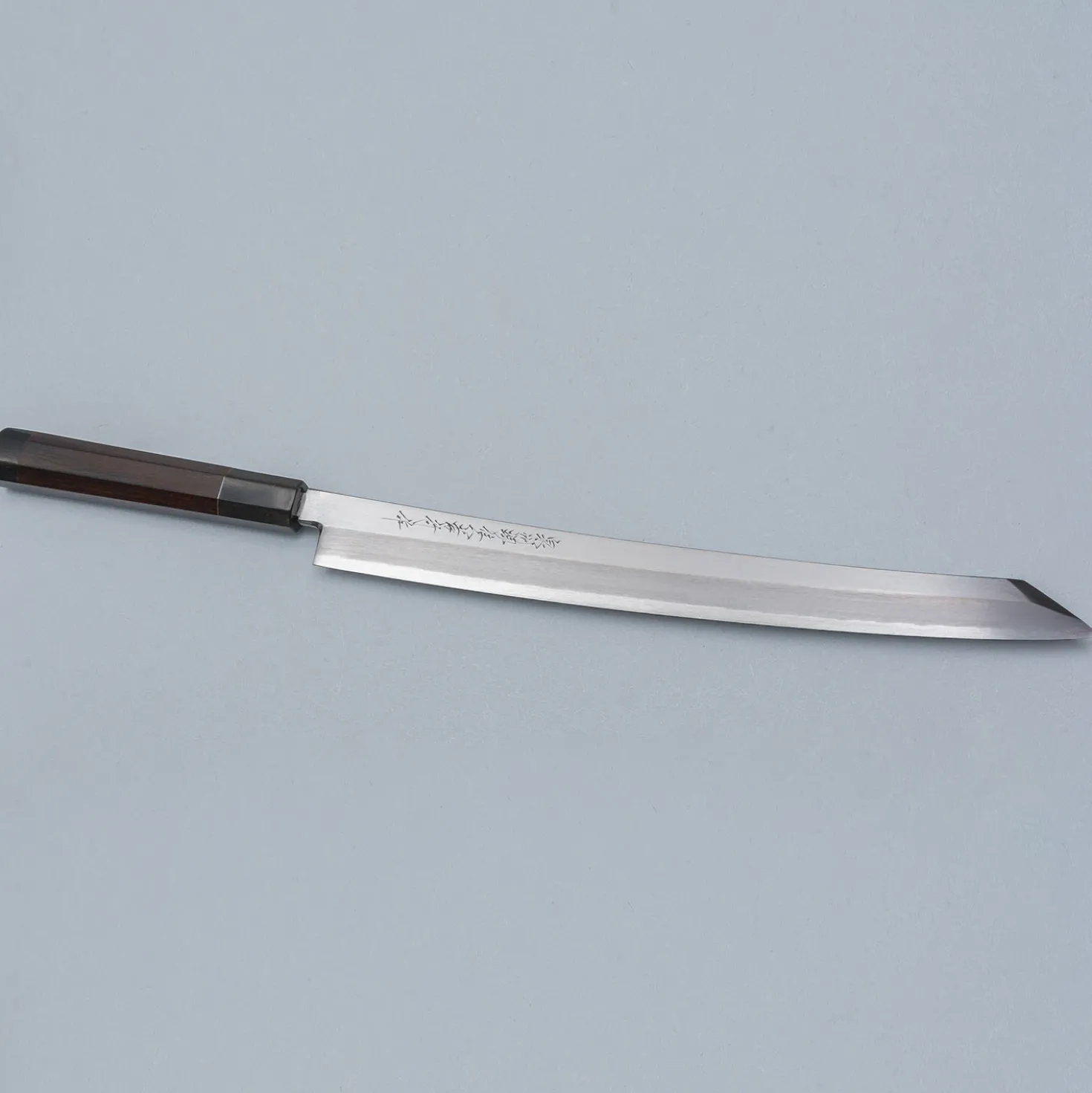 Sakai Takayuki Zangetsu Ginsan Mikazuki Kiritsuke Yanagiba 33 cm