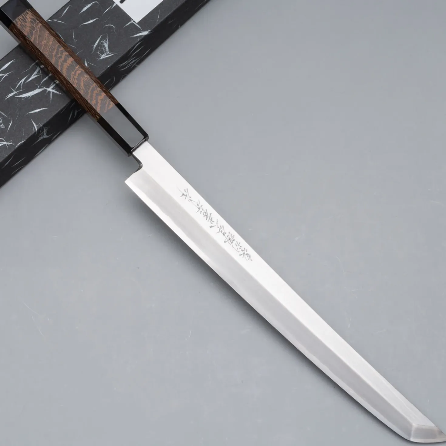 Sakai Takayuki Zangetsu Ginsan Mikazuki Yanagiba 30 cm