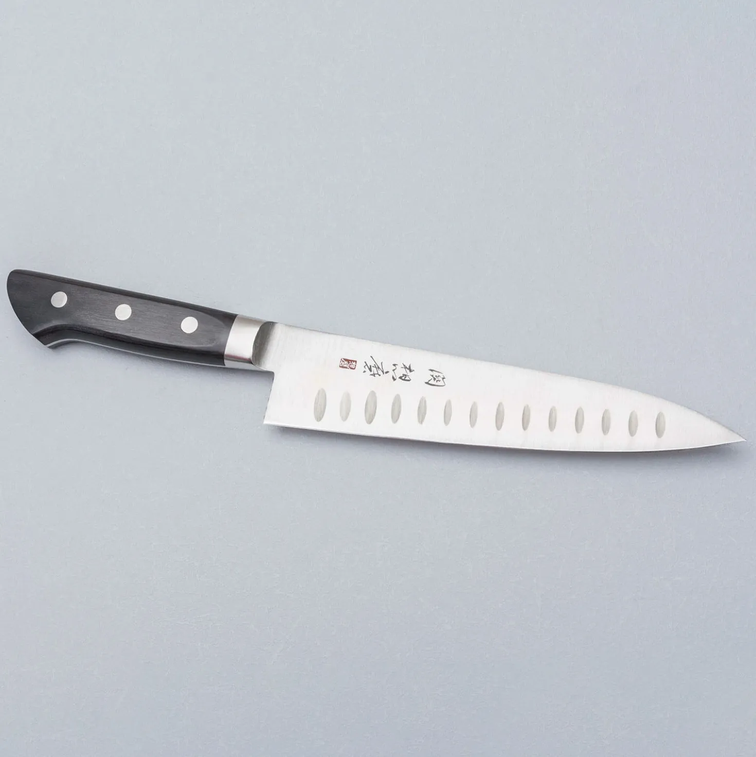 Seki Souma Black Gyuto 18 cm Dimples