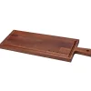 Serveerplank Acaciahout Met Handvat En Sapgeul (48 x 17 cm)