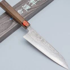 Shigeki Tanaka Aogami 2 Damascus Kiritsuke 18 cm
