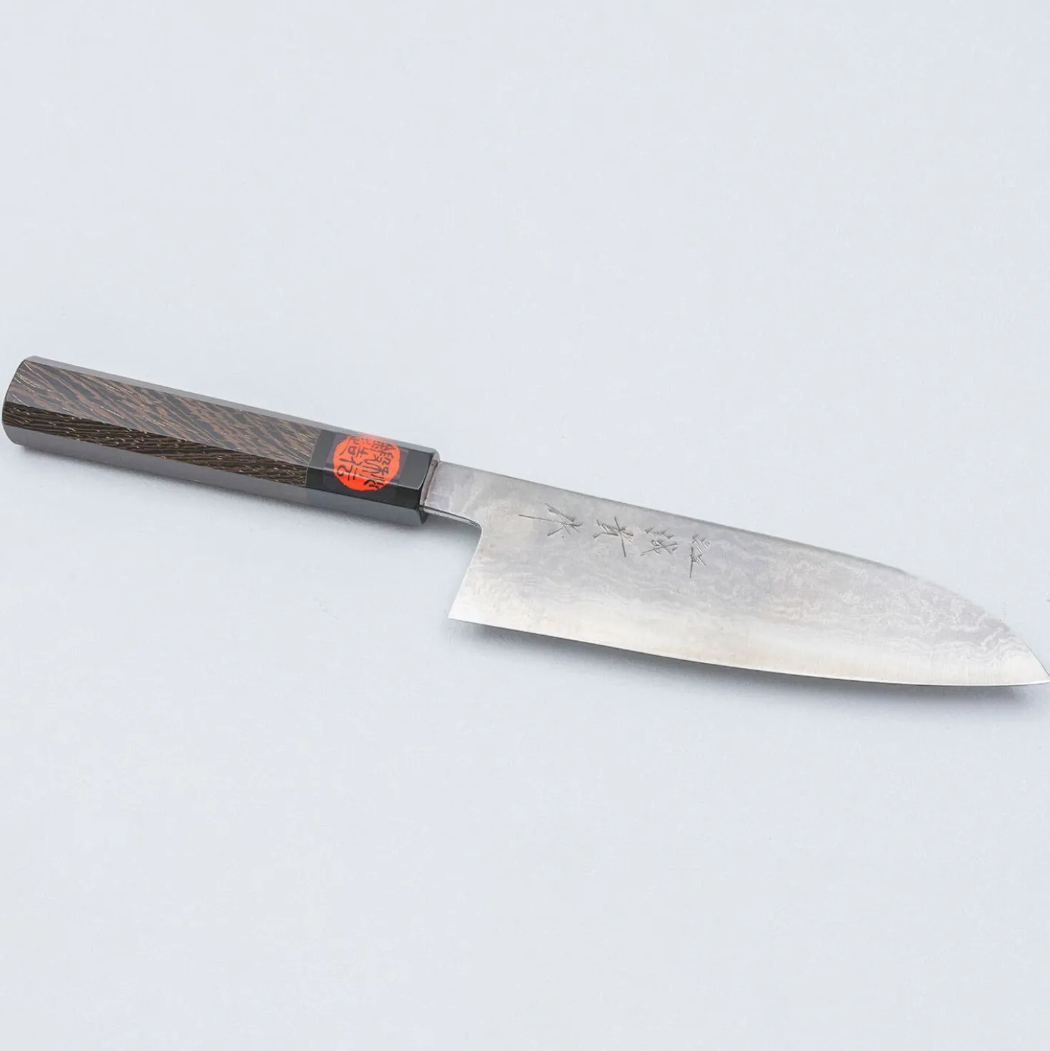 Shigeki Tanaka Aogami 2 Damascus Wenge Santoku 16.5 cm