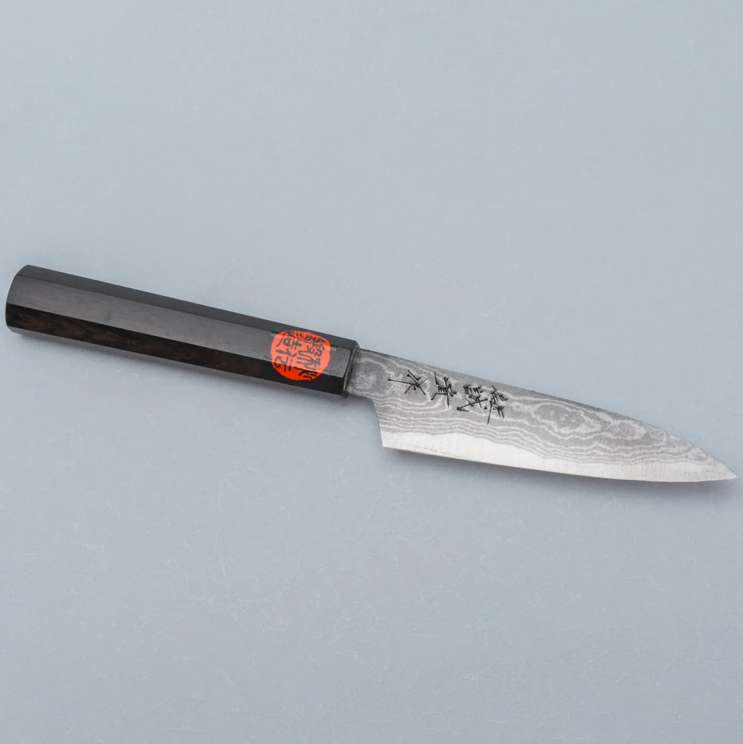 Shigeki Tanaka Aogami 2 Damascus Ebony Petty 12 cm