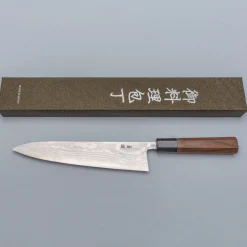Shigeki Tanaka Ginsan Damast Walnut Gyuto 24 cm