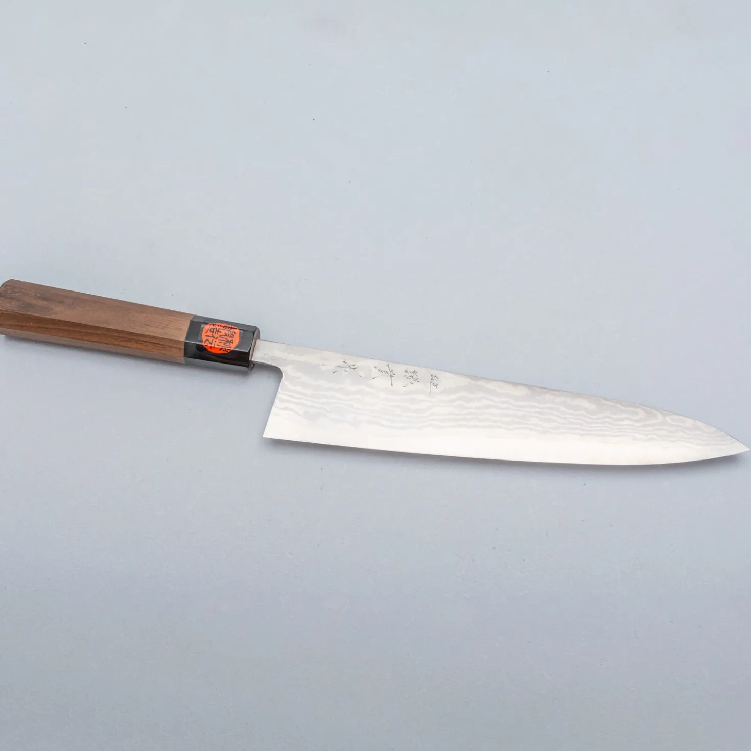 Shigeki Tanaka Ginsan Damast Walnut Gyuto 24 cm