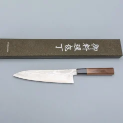 Shigeki Tanaka Ginsan Damast Walnut Gyuto 21 cm