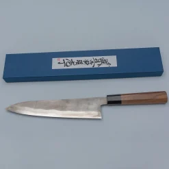 Shigeki Tanaka Ginsan Nashiji Walnut Gyuto 24 cm