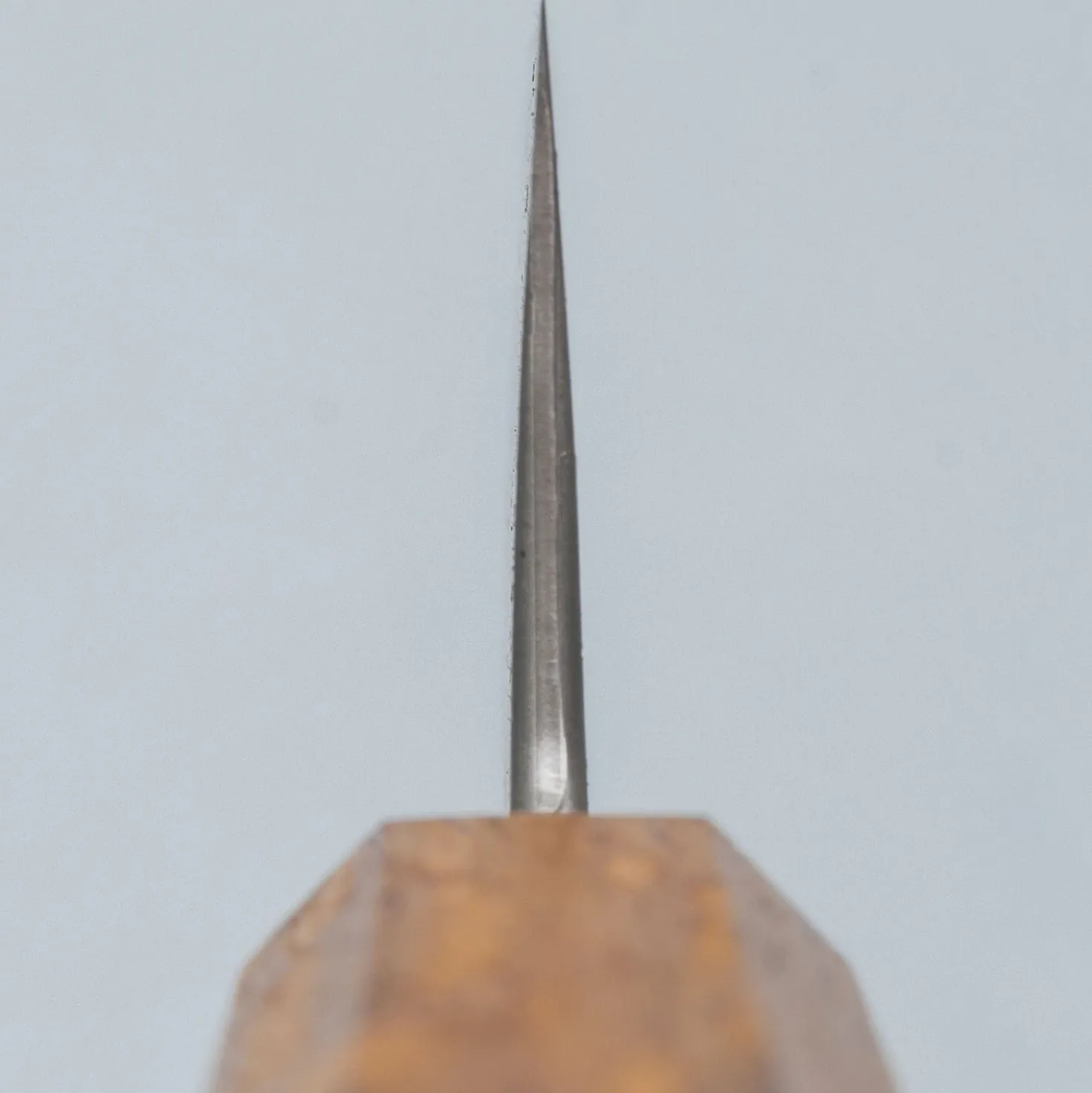 Shigeki Tanaka Ginsan Nickel Damast Oak Bunka 16.5 cm