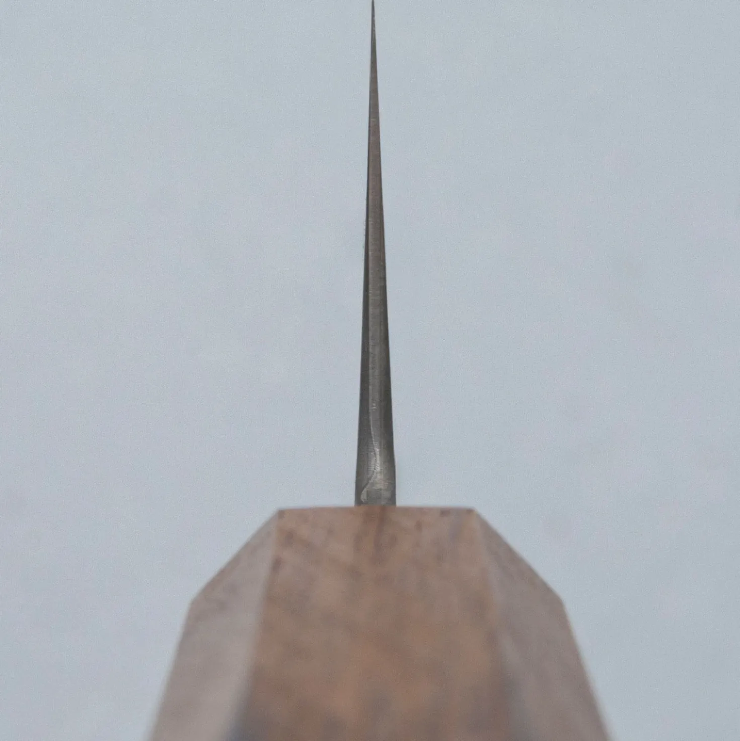 Shigeki Tanaka Ginsan Nickel Damast Oak Gyuto 21 cm