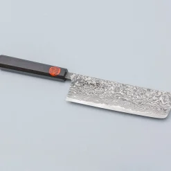 Shigeki Tanaka SG2 Damascus Ebony Nakiri 17 cm