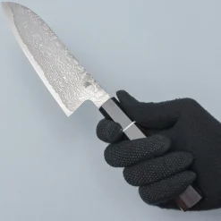 Shigeki Tanaka SG2 Damascus Ebony Santoku 16.5 cm