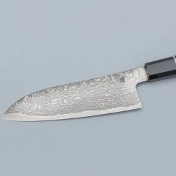 Shigeki Tanaka SG2 Damascus Ebony Santoku 16.5 cm
