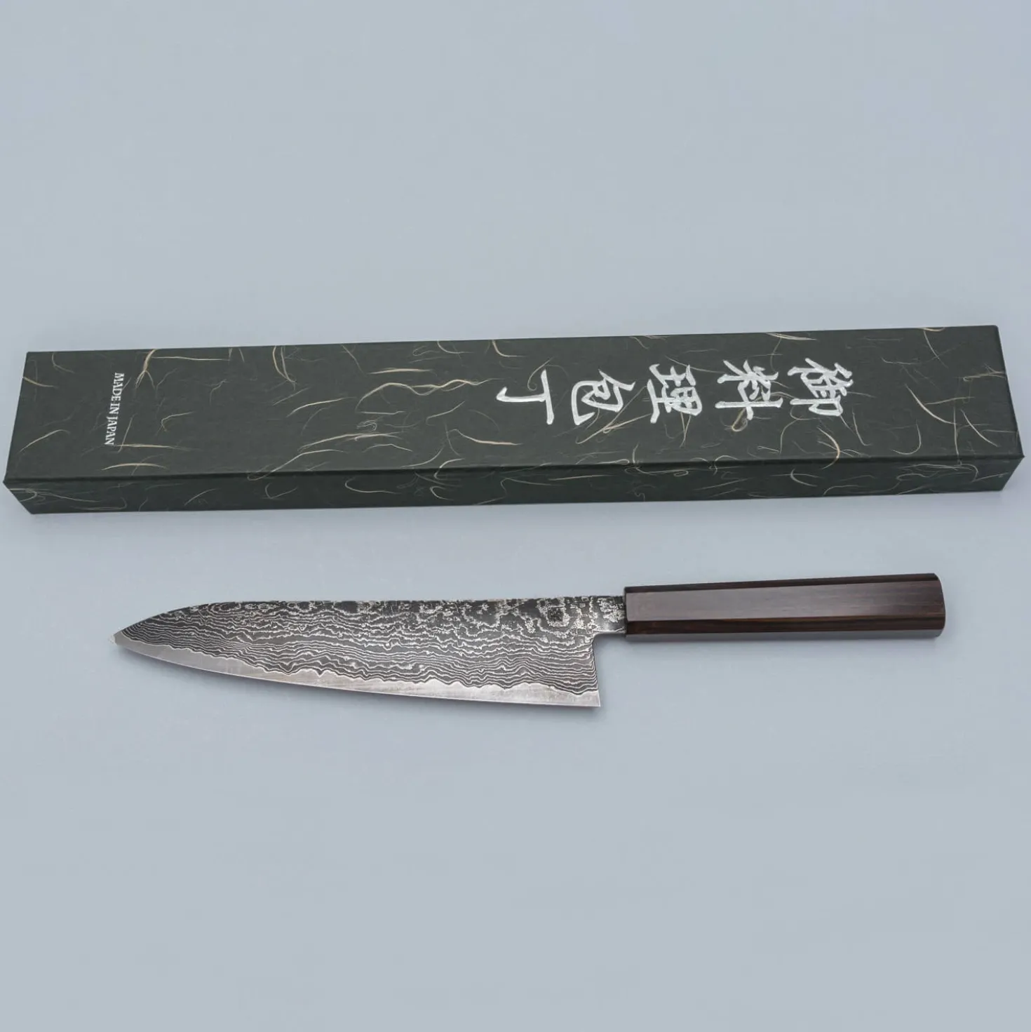 Shigeki Tanaka SG2 Damascus Ebony Gyuto 21 cm