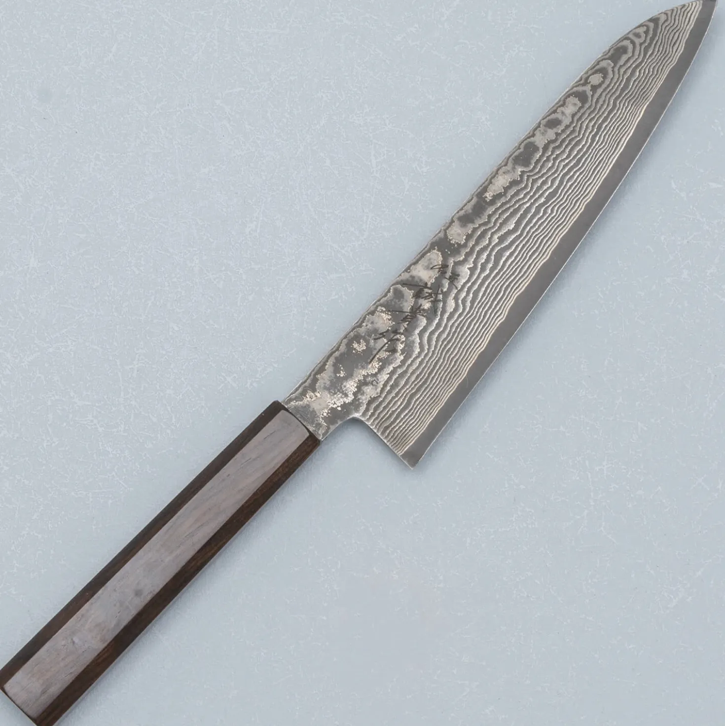 Shigeki Tanaka SG2 Damascus Ebony Gyuto 18 cm