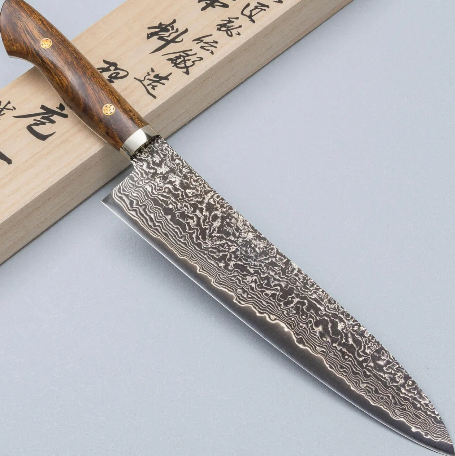 Shigeki Tanaka SG2 Damascus Ironwood Gyuto 24 cm